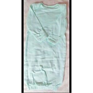 pajama 0 To 3 Months New Carters baby sleep Gown white Green Stripe infant